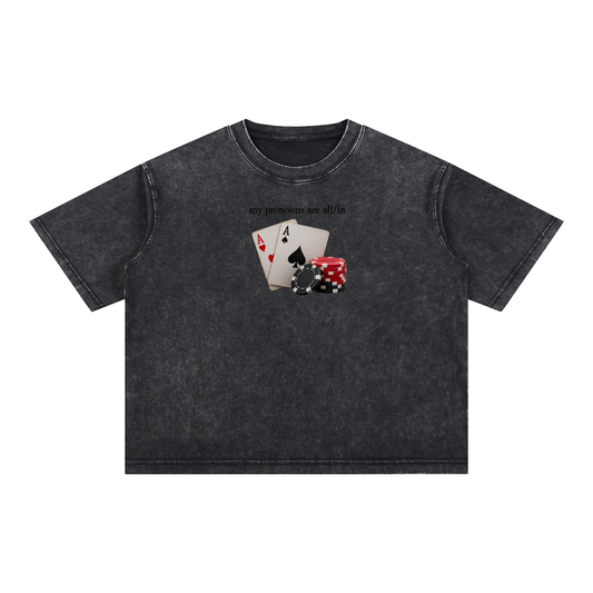 Mineral Wash Boxy Cotton T-Shirt